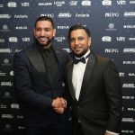 Amir Khan, former boxer and Saad Awan, FiLLi at Asian Achievers Awards 2024