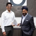 Sukhpal Singh Ahluwalia with Pratik Dattani - Asian Achievers Awards